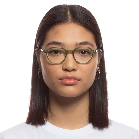 Le Specs Mercury 48 Pine Uni-Sex Round Optical Frames | Eyewear Index