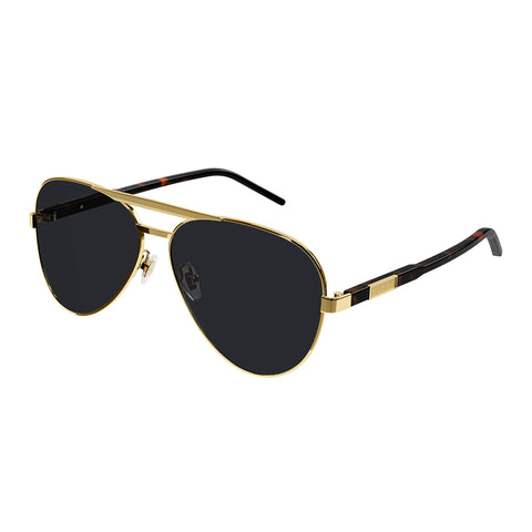 Gucci Gg1163s Gold Male Aviator Sunglasses | Eyewear Index