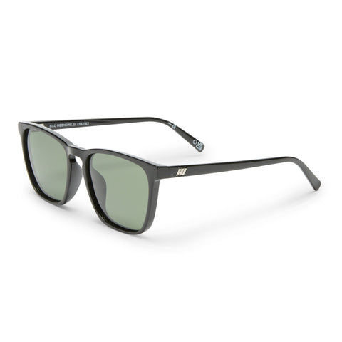 Le Specs Bad Medicine Black Uni-Sex D-Frame Sunglasses | Eyewear Index