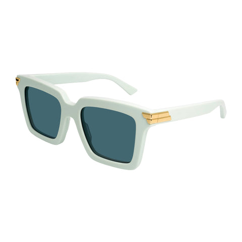 Bottega Veneta Bv1005s Green Female Rectangle Sunglasses | Eyewear Index