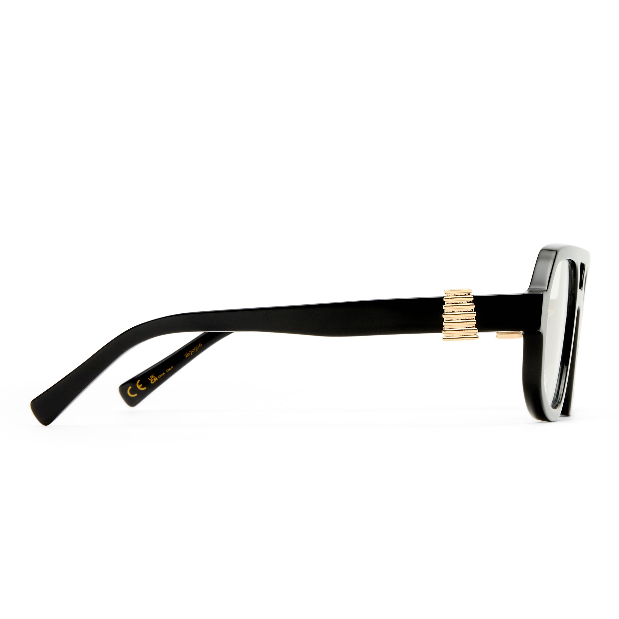 Luv Lou The Banks Luxe Black Female Aviator Blue Light | Eyewear Index
