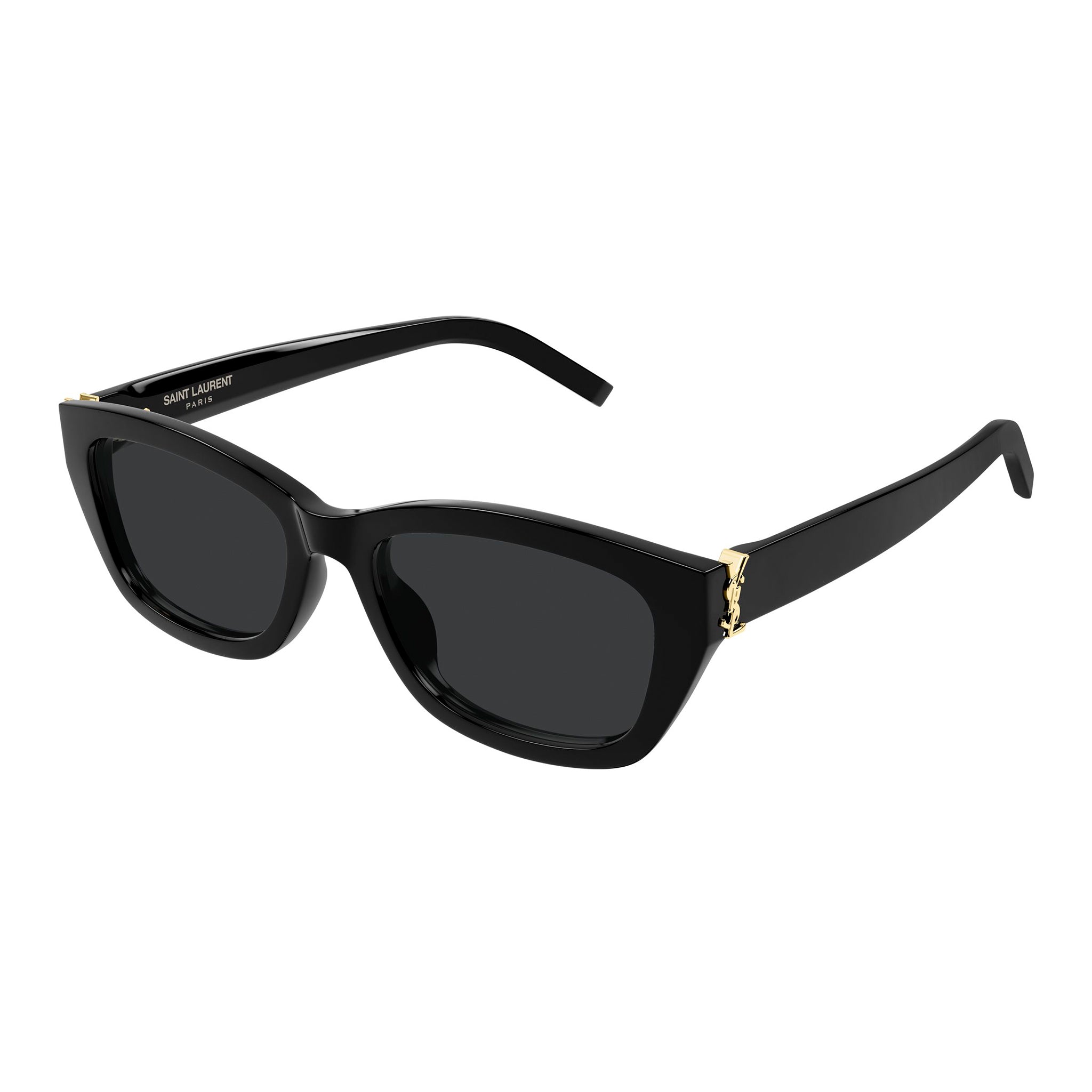 Saint Laurent ブラックアイサングラス SLM15 YSL YVES SAINT LAURENT SLM15 Shiny Dark Havana Unisex Sunglasses