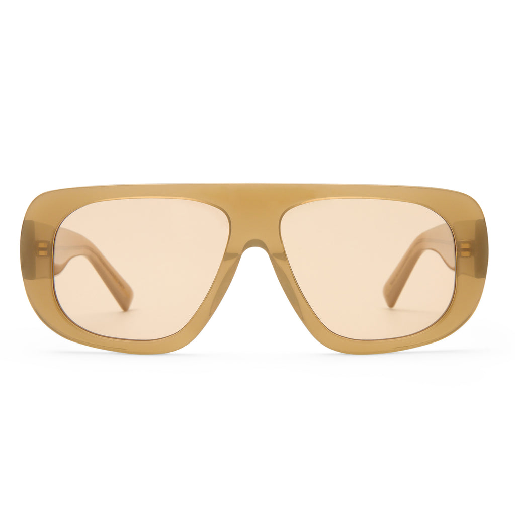 Luv Lou The Dionne Clay Female Aviator Sunglasses | Eyewear Index