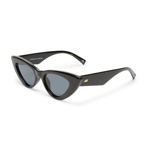 Le Specs Hypnosis Black Female Cat-Eye Sunglasses | Eyewear Index