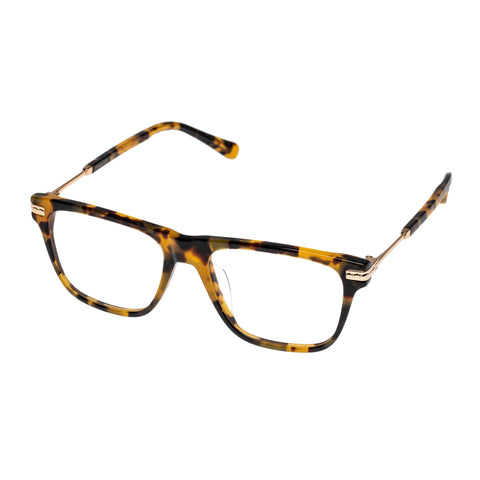 Karen Walker Frances Alt Fit Crazy Tort Bright Gold Uni-Sex D-Frame Optical Frames | Eyewear Index