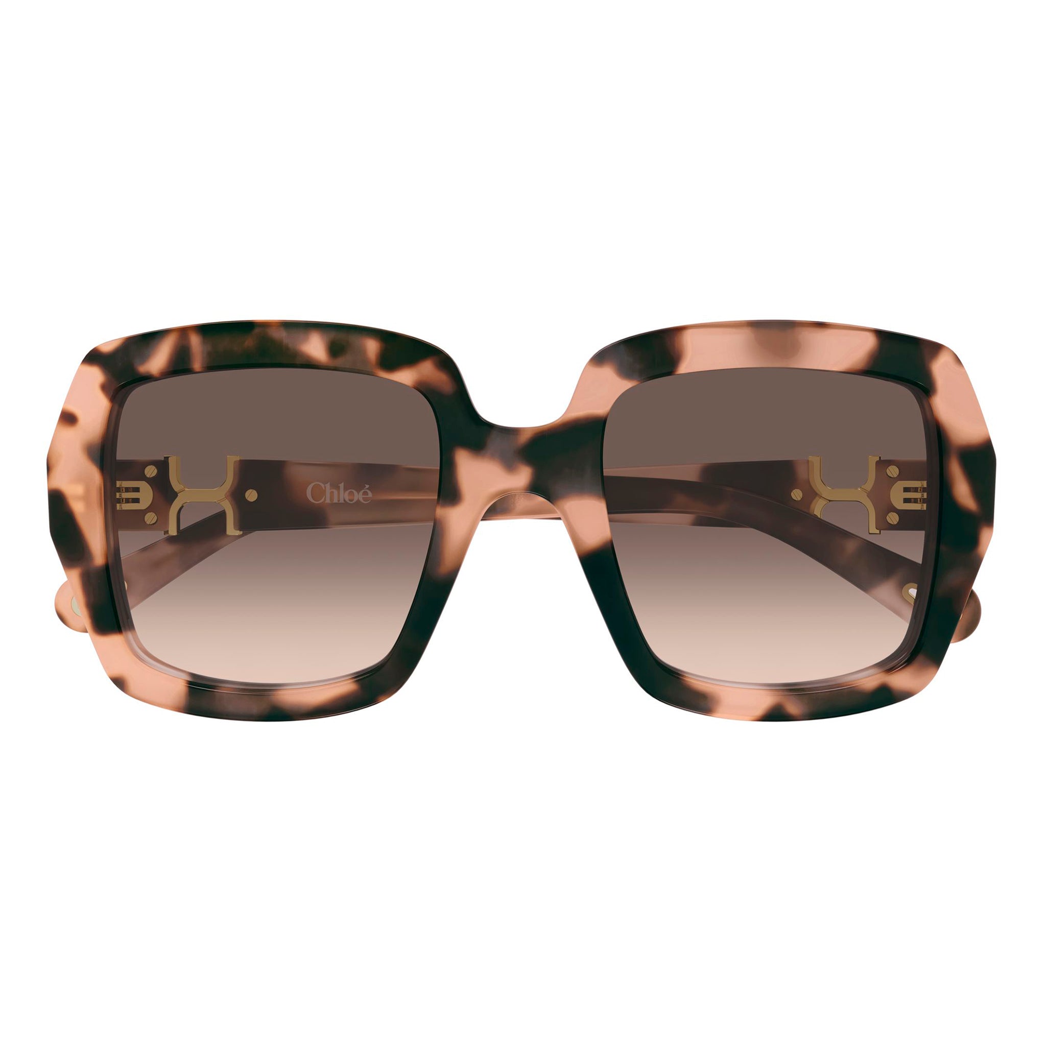 Chloe Ch0301s Havana Female Rectangle Sunglasses | Eyewear Index