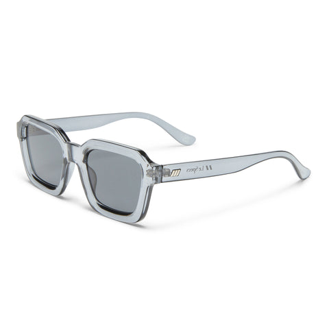 Le Specs Impossible Pewter Uni-Sex Square Sunglasses | Eyewear Index