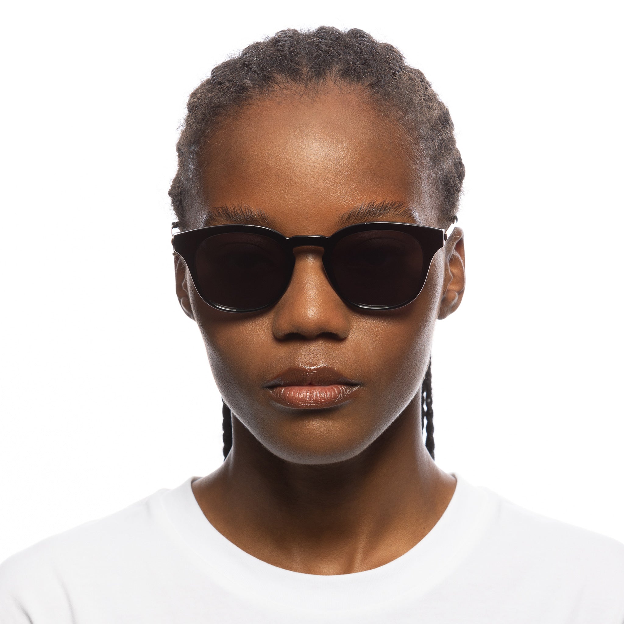Le Specs Trasher Black Uni-Sex Square Sunglasses | Eyewear Index