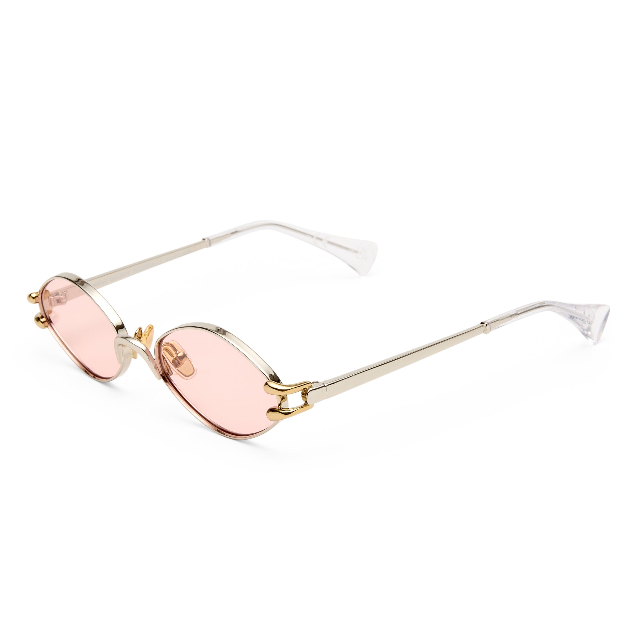 Le Specs Numero Quince Silver Gold Female Oval Sunglasses | Eyewear Index