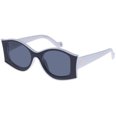 Aire Sauron Monochrome Female Oval Sunglasses | Eyewear Index