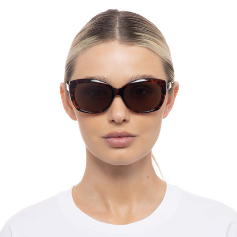 Cancer Council Rosebery Dark Tort Female Cat-Eye Sunglasses | Eyewear Index