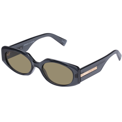 Le Specs Persona Shadow Grey Uni-Sex Oval Sunglasses | Eyewear Index