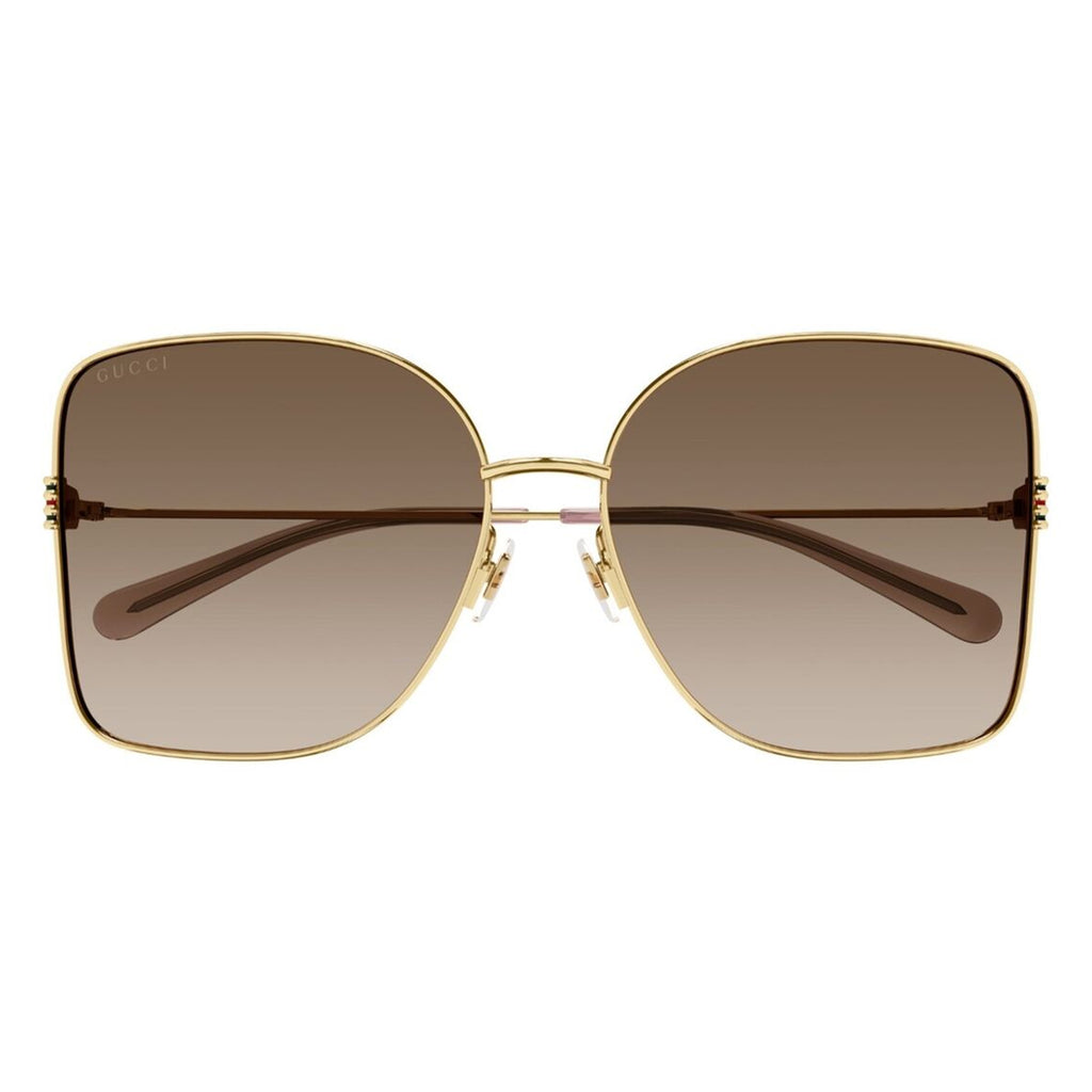Gucci Gg1282sa Gold Female Square Sunglasses | Eyewear Index