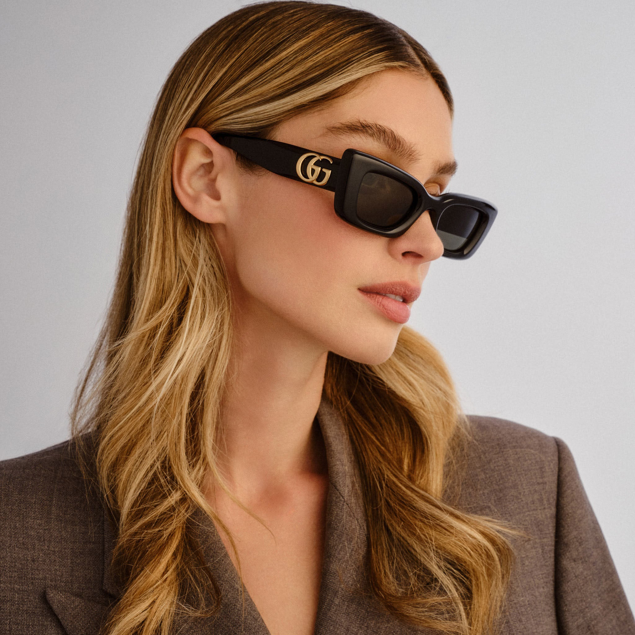 Gucci Gg1827s Black Female Cat-Eye Sunglasses | Eyewear Index