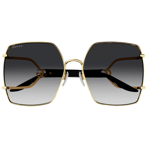 Gucci Gg1564sa Gold Female Rectangle Sunglasses | Eyewear Index