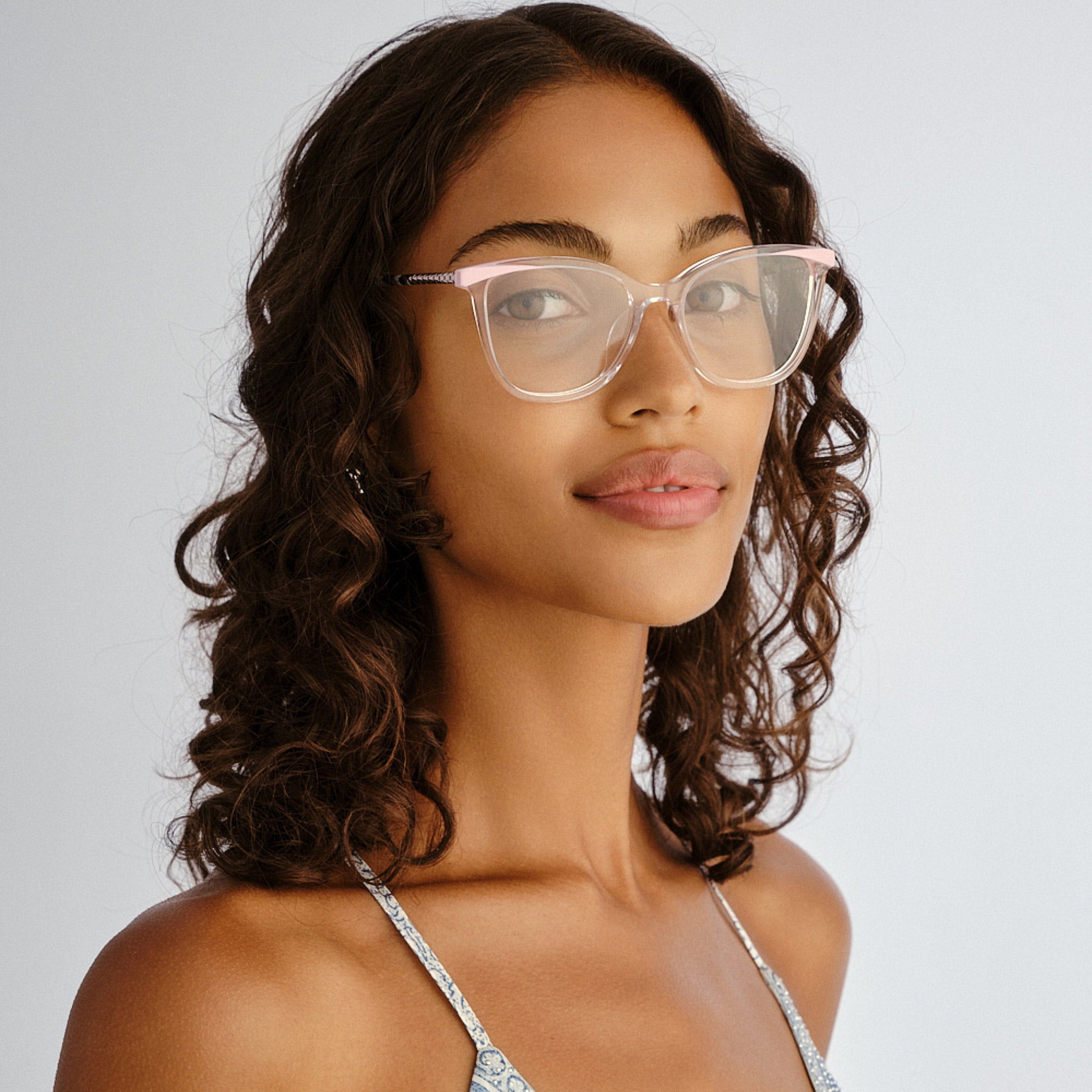 Camilla Marquee Clear Musk Female Cat-Eye Optical Frames | Eyewear Index