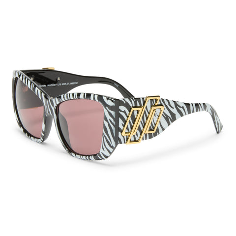 Le Specs Primal Instinct White Tiger 2452332 Uni-Sex Square Sunglasses | Eyewear Index