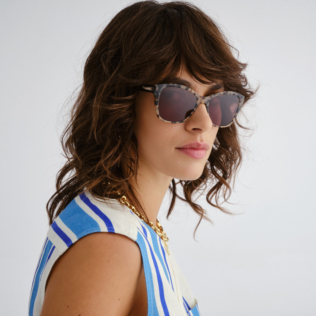 Oroton Clarita Cookie Tort Female D-Frame Sunglasses | Eyewear Index