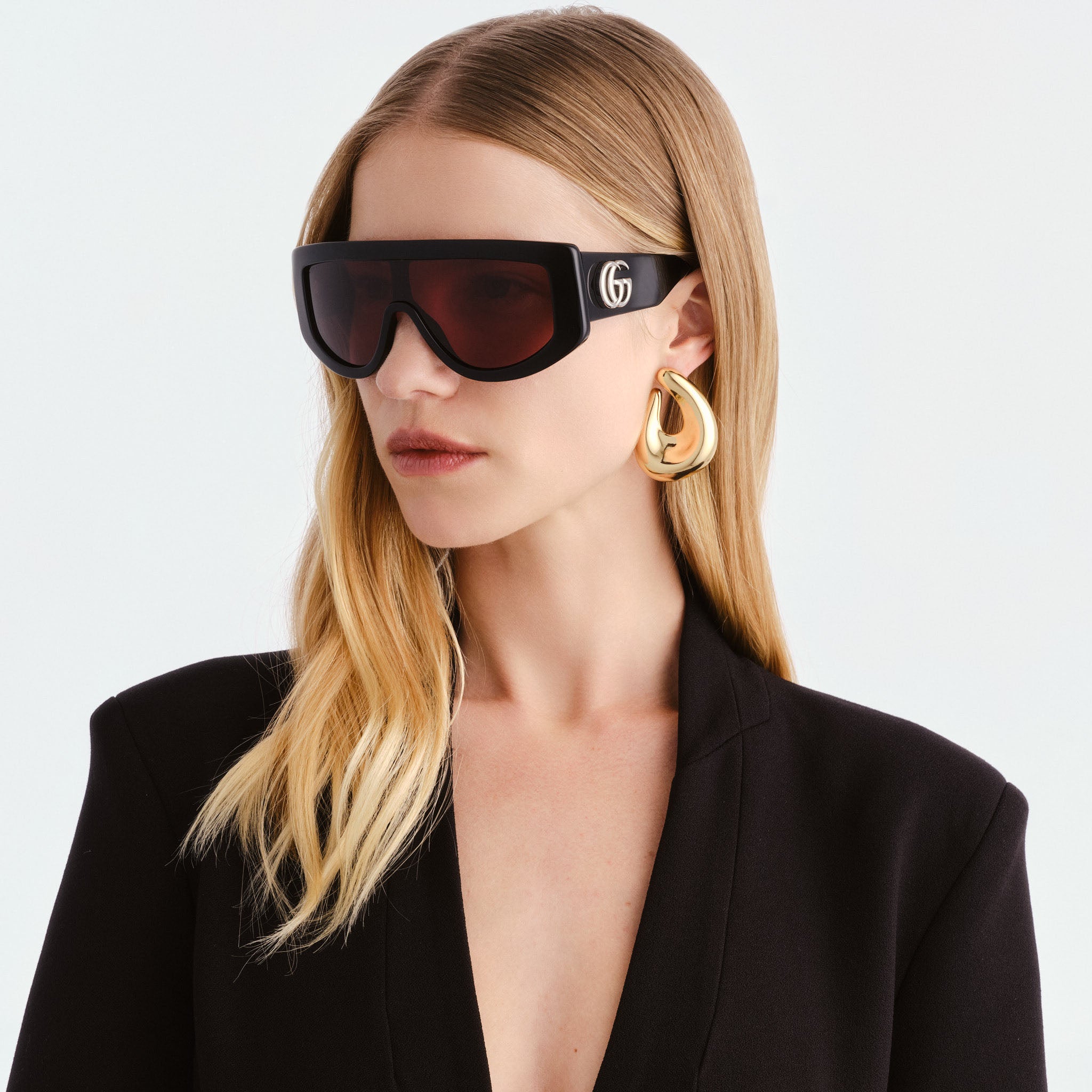 Gucci Gg1950s Black Female Mask Sunglasses | Eyewear Index