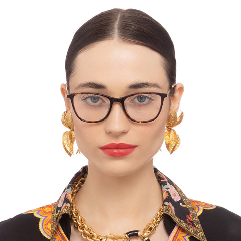 Camilla The Journey Monogram Tort Female D-Frame Optical Frames | Eyewear Index