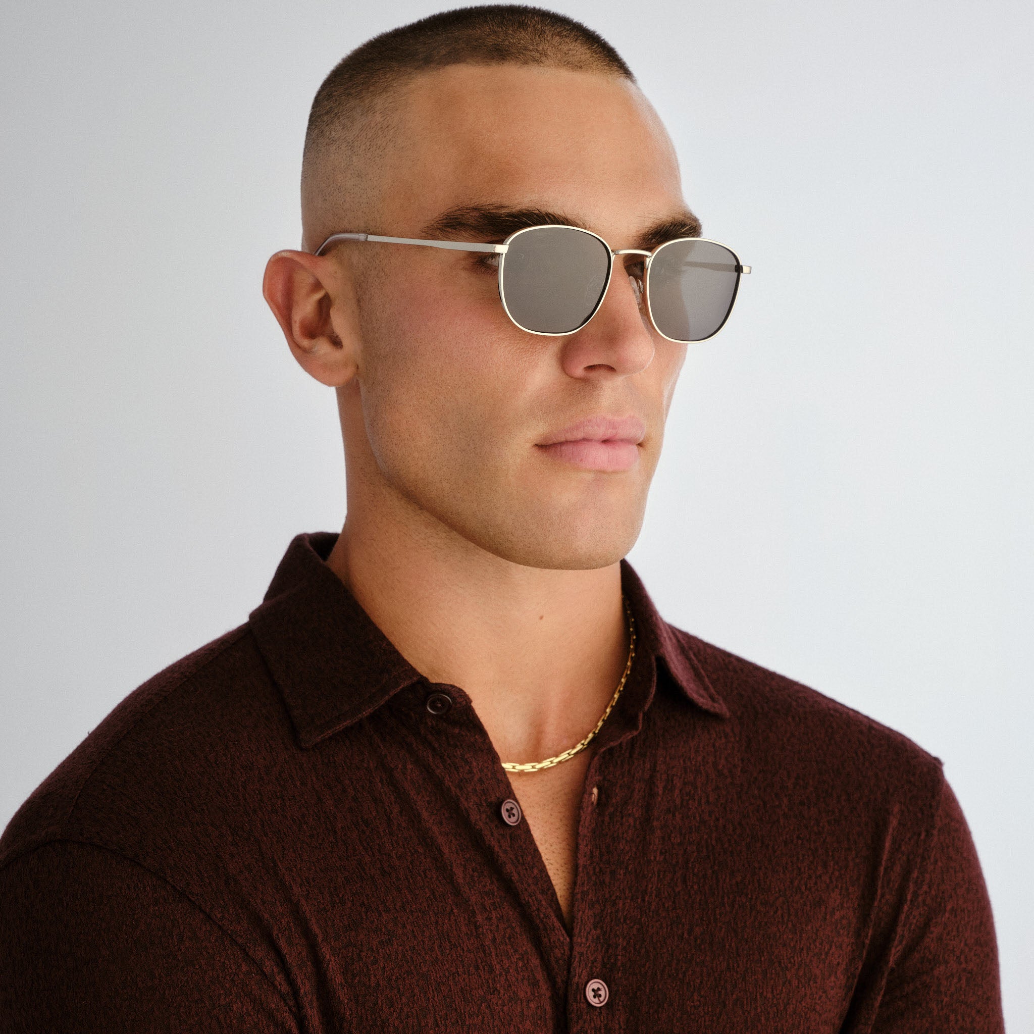 Le Specs Neptune Deux Silver Uni-Sex Square Sunglasses | Eyewear Index