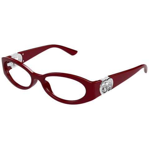 Gucci Gg1693o Burgundy Female Round Optical Frames | Eyewear Index