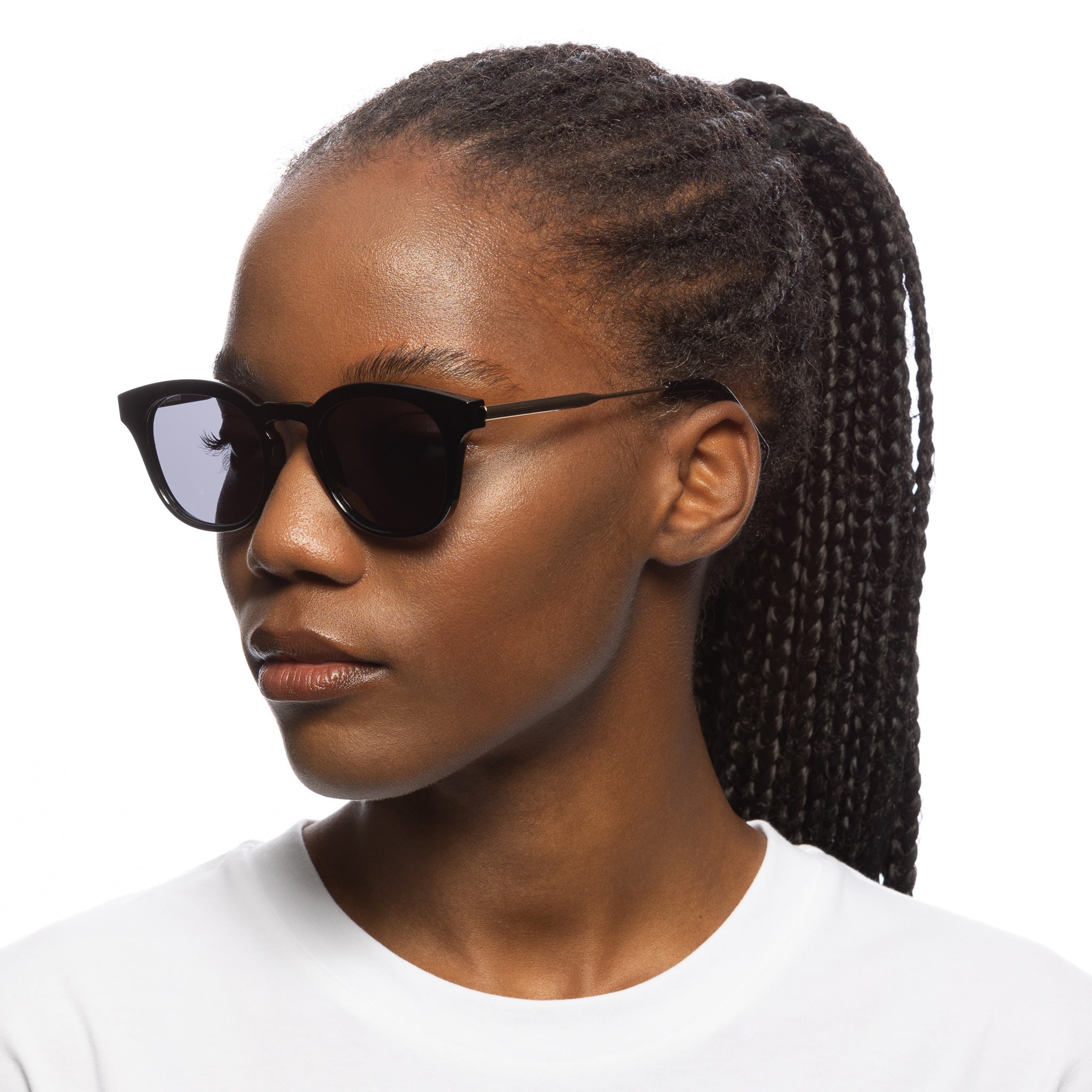 Le Specs Trasher Black Uni-Sex Square Sunglasses | Eyewear Index