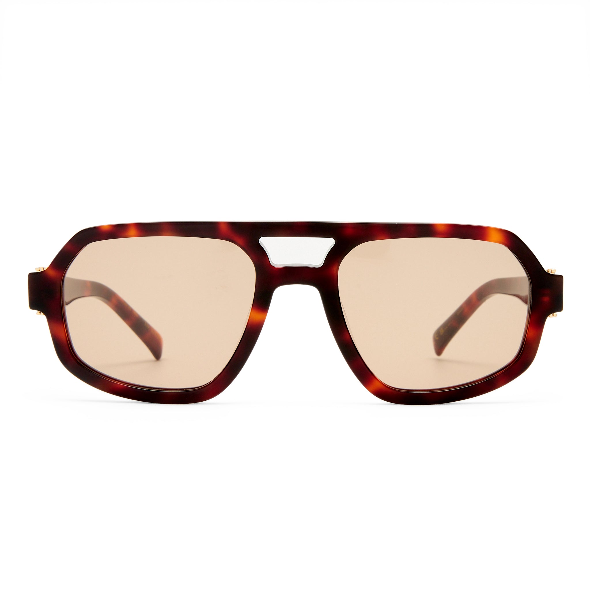 Luv Lou The Banks Luxe Cherry Tort Female Aviator Sunglasses | Eyewear Index