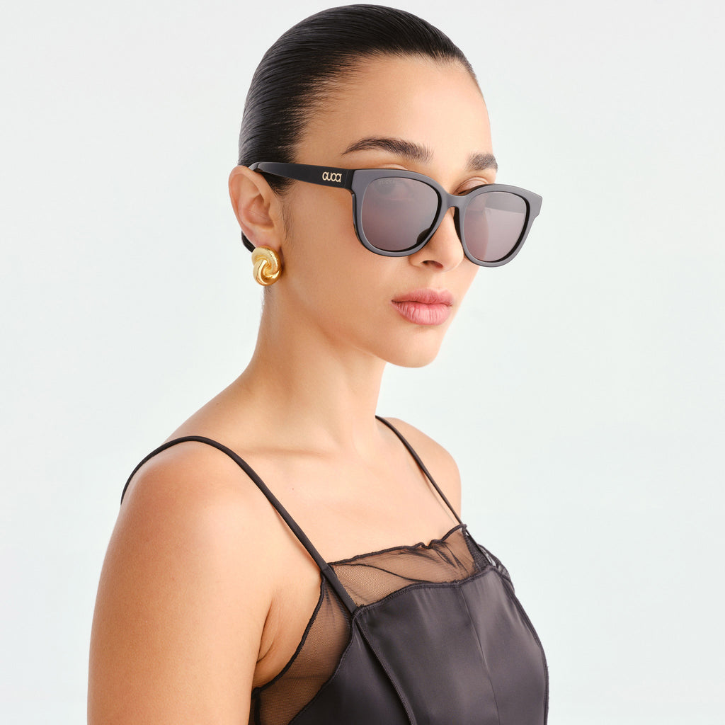Gucci Gg1797sk Black Male Round Sunglasses | Eyewear Index