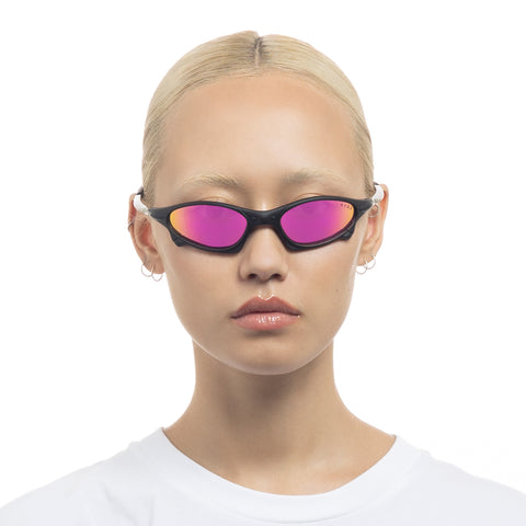 Aire Astral Matte Black Uni-Sex Wrap Sunglasses | Eyewear Index