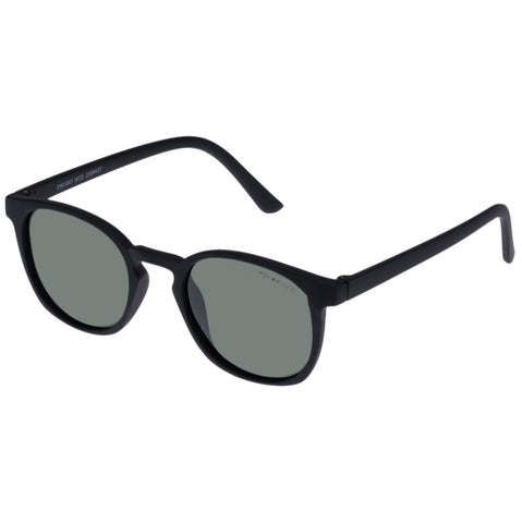 Cancer Council Enviro Mod Black Rubber Uni-Sex Round Sunglasses | Eyewear Index