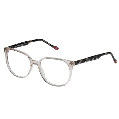 Le Specs Formentera Sand Charcoal Granite Female Round Optical Frames | Eyewear Index