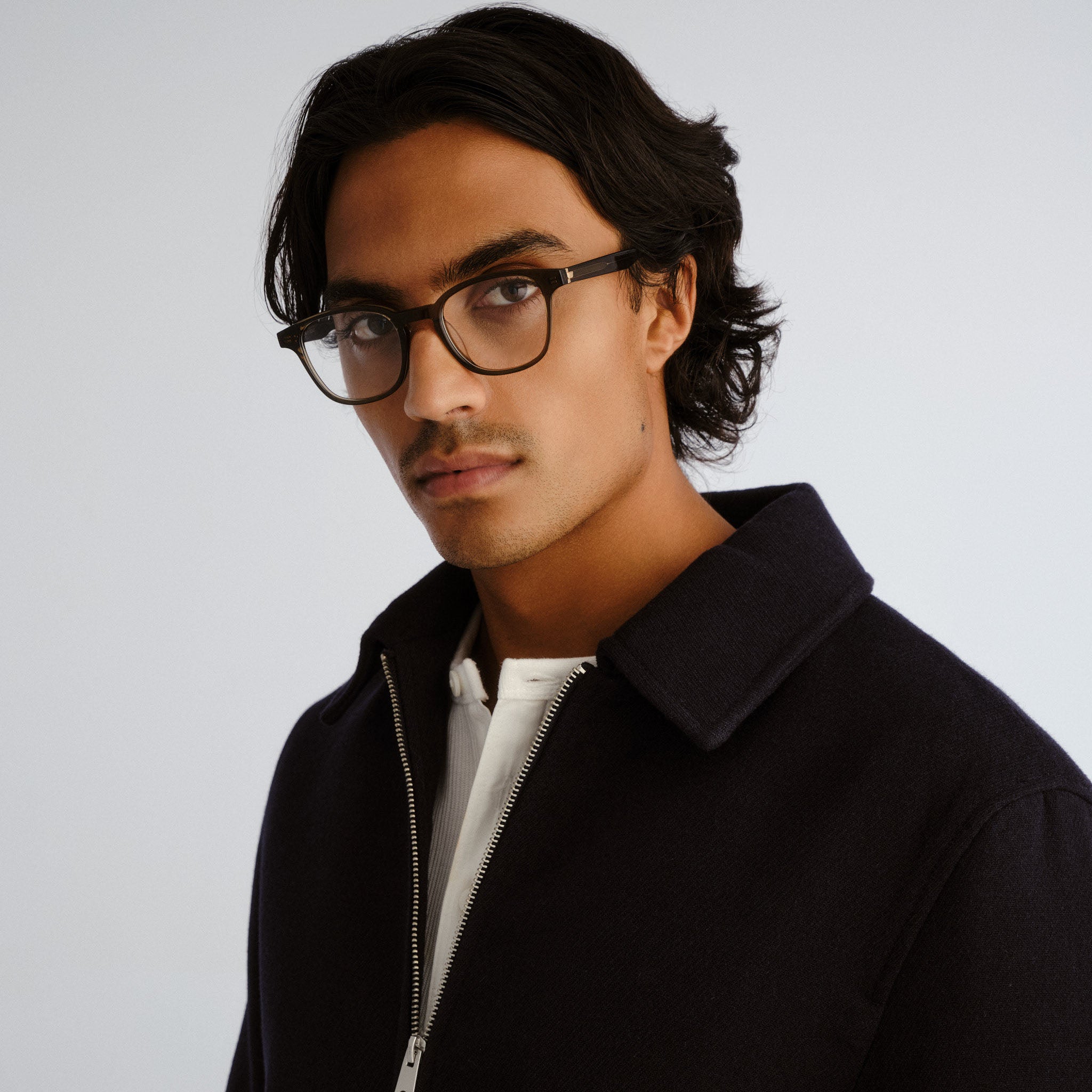 Le Specs Spectral 48 Olive Uni-Sex Round Optical Frames | Eyewear Index