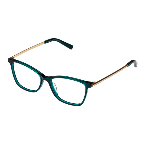 Oroton Adela Loden Green Female D-Frame Optical Frames | Eyewear Index