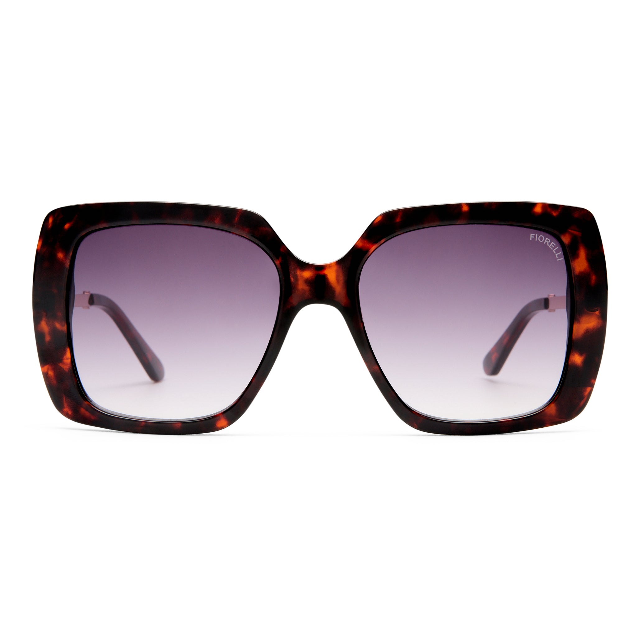 Fiorelli Sable Auburn Tort Female Square Sunglasses | Eyewear Index