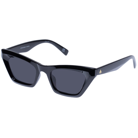 Aire Capricornus Black Female Cat-Eye Sunglasses | Eyewear Index