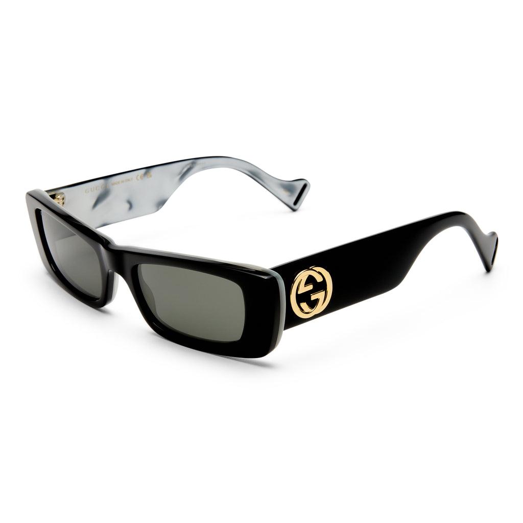 Gucci Gg0516s Black Female Rectangle Sunglasses | Eyewear Index