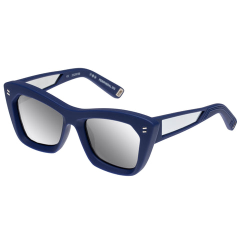 Indescratchables Peripheral 01 Indigo Rubber Uni-Sex Cat-Eye Sunglasses | Eyewear Index