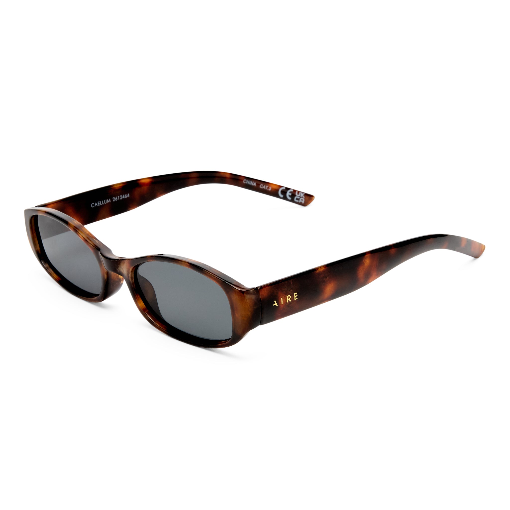 Aire Caellum Dark Tort Uni-Sex Oval Sunglasses | Eyewear Index