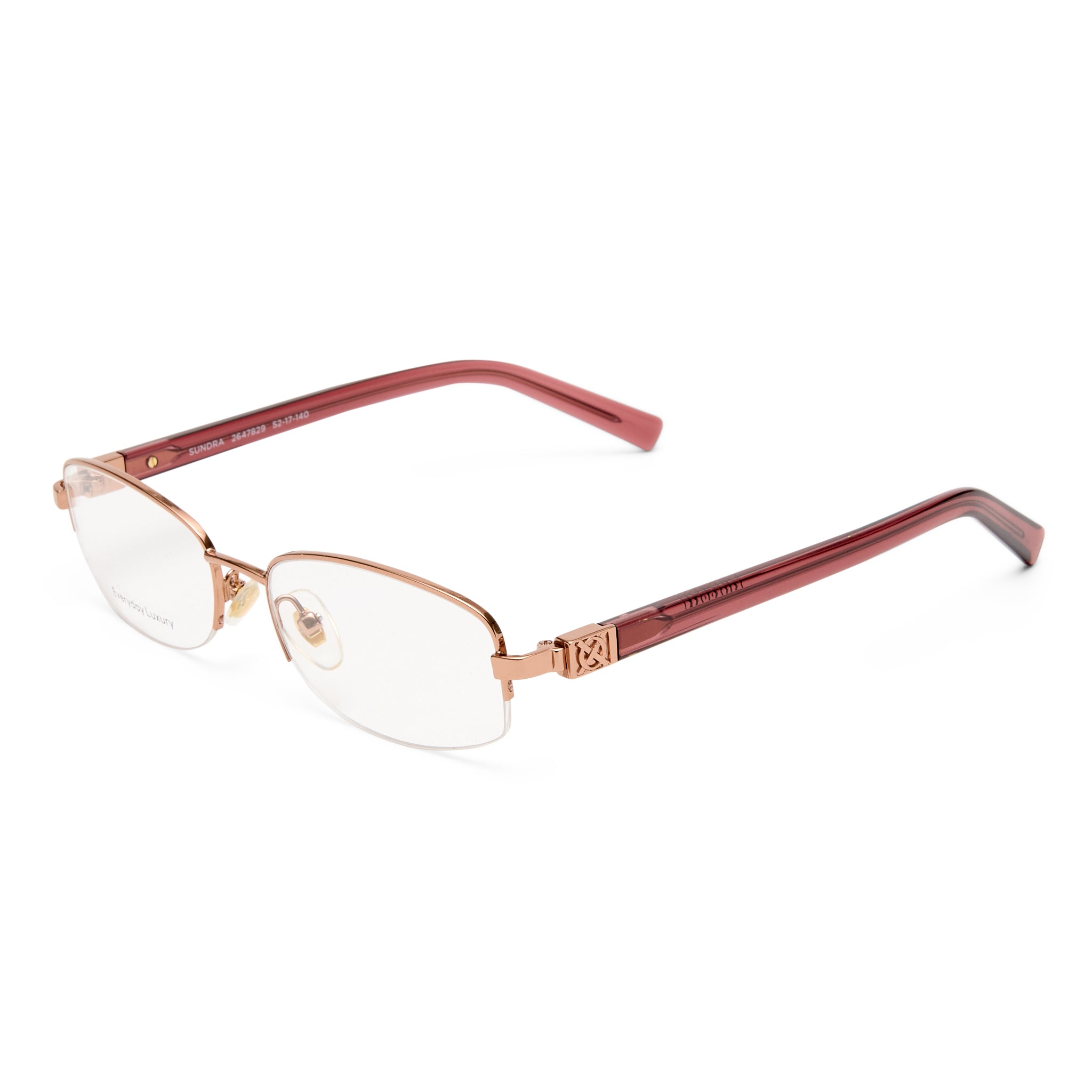 Oroton Sundra Rose Brown Female Rectangle Optical Frames | Eyewear Index