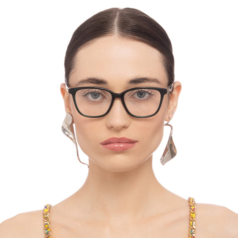 Camilla Outfit In Motion Emerald Marble Leopard Female Cat-Eye Optical Frames | Eyewear Index