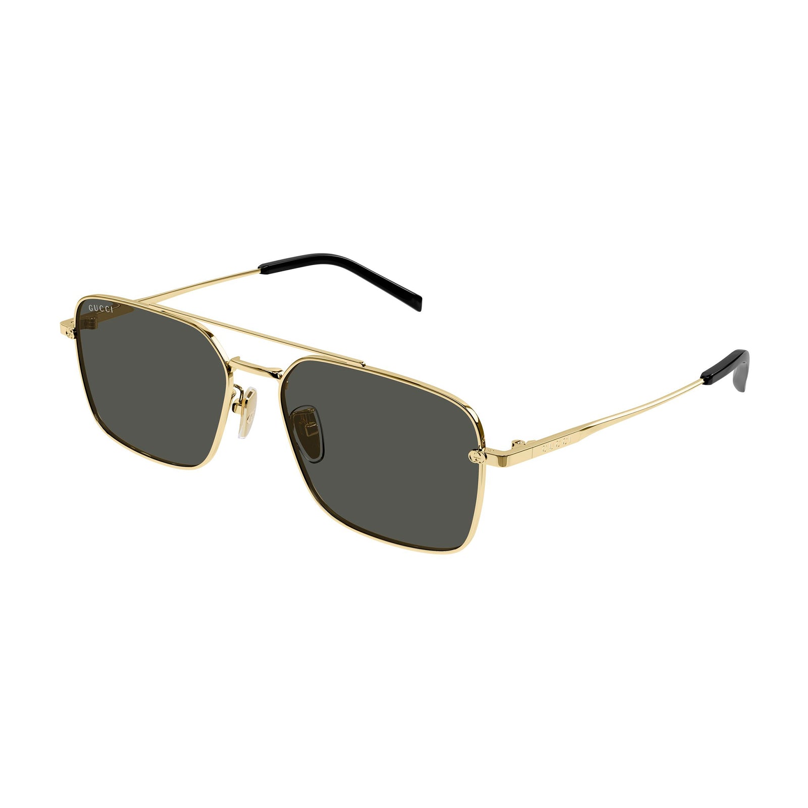 Gucci Gg1957sa Gold Male Rectangle Sunglasses | Eyewear Index