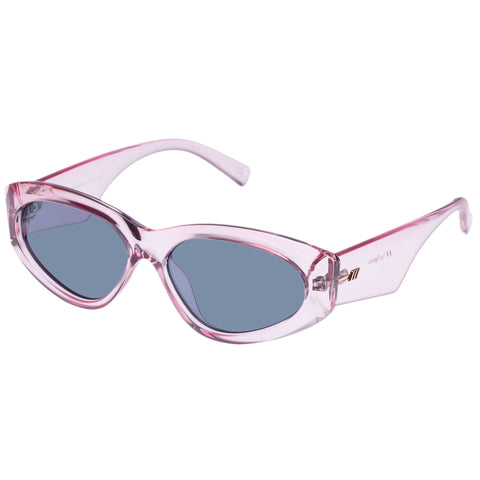 Le Specs Under Wraps Pink Female Wrap Sunglasses | Eyewear Index