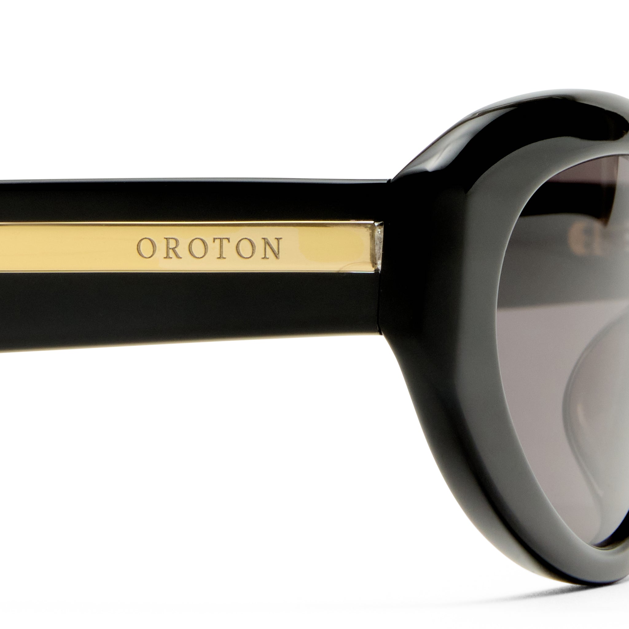 Oroton Remy Black Female Cat-Eye Sunglasses | Eyewear Index