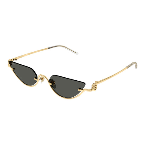 Gucci Gg1603s Gold Female Cat-Eye Sunglasses | Eyewear Index