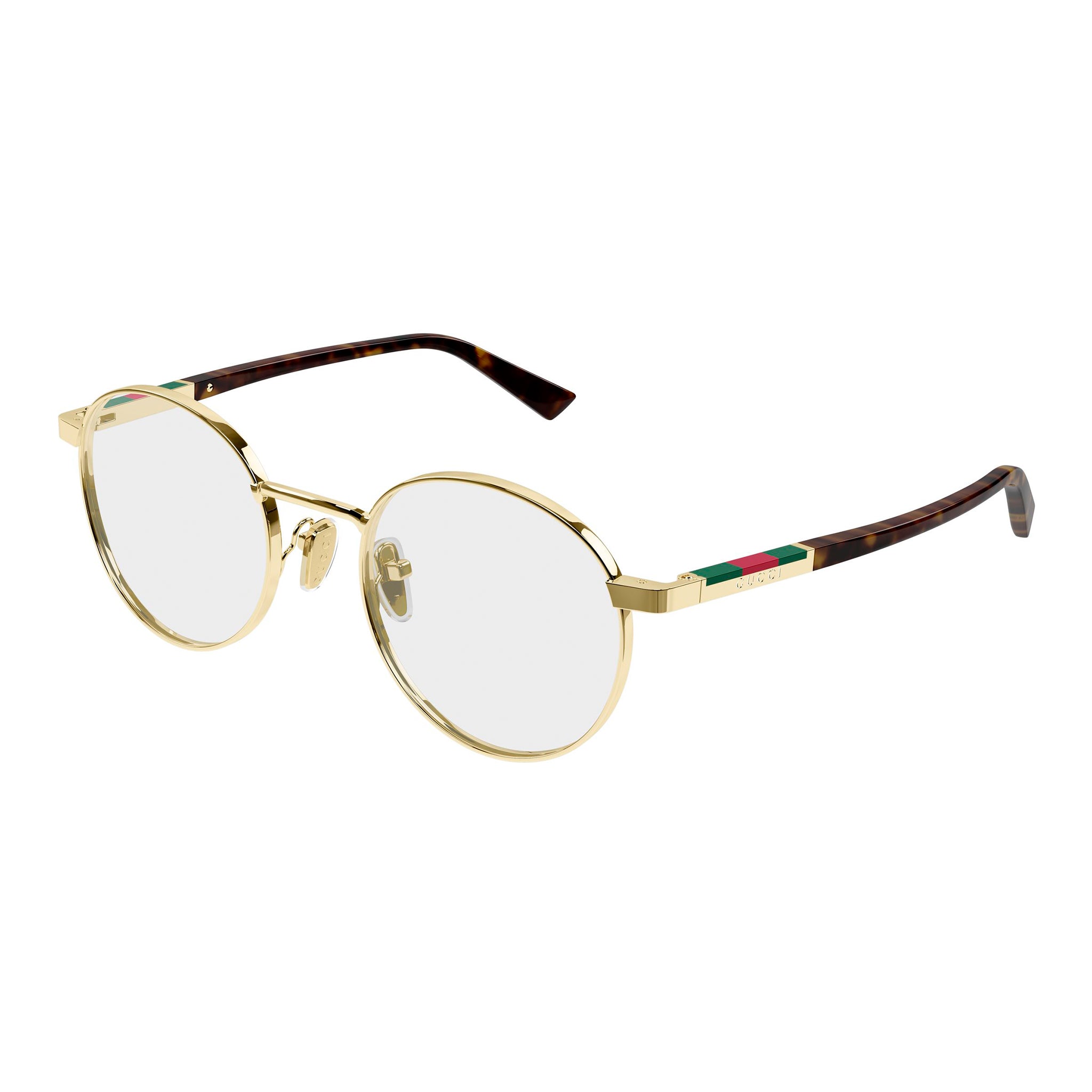 Gucci Gg1966ok Gold Male Round Optical Frames | Eyewear Index