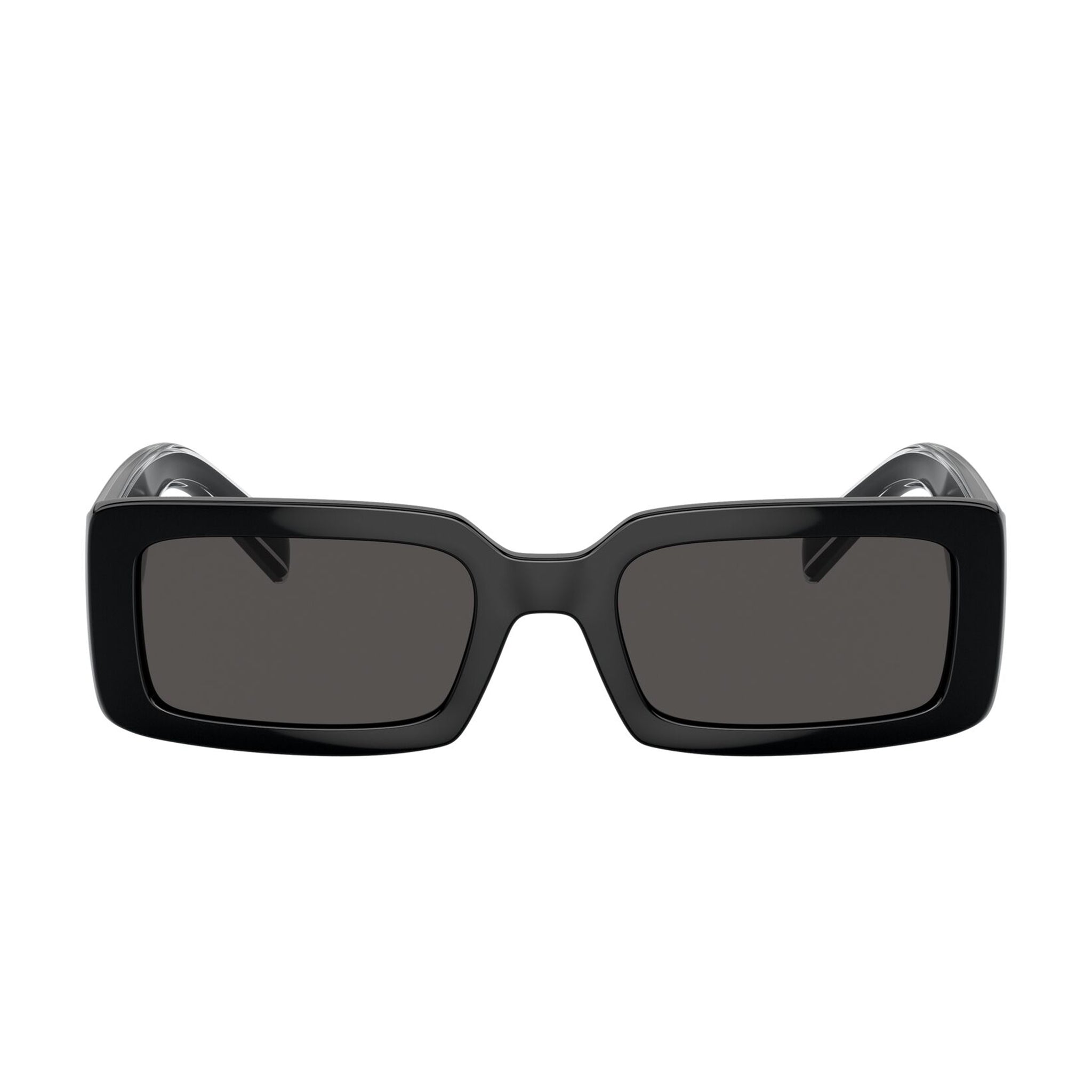 Dolce Gabbana 6187 50187 Black Female Rectangle Sunglasses | Eyewear Index