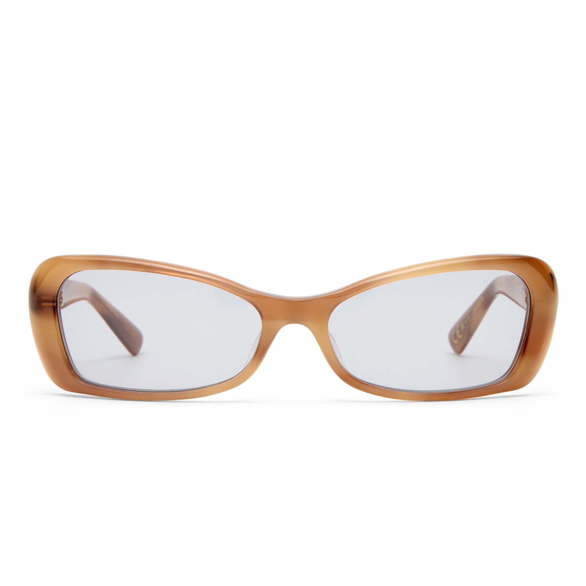 Luv Lou The Suki Smokey Haze Female Rectangle Sunglasses | Eyewear Index