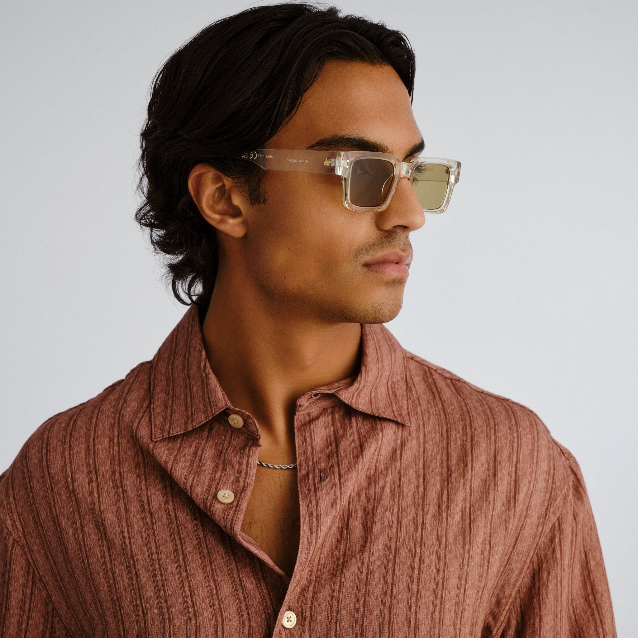 Aire Aeron Sand Uni-Sex Rectangle Sunglasses | Eyewear Index