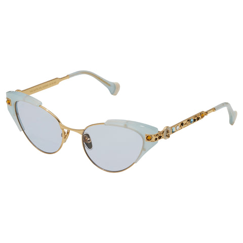 Camilla The Suite Life Lagoon Blue Female Cat-Eye Sunglasses | Eyewear Index